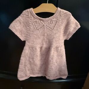 Rainbow Soft Pink Knit Kids Sweater